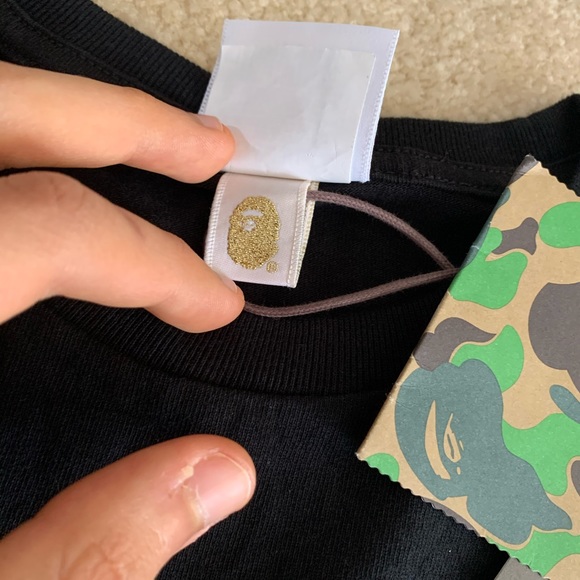 Bape A Bathing Black Ape Head Tee Small - Picture 4 of 5